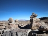 Piles of rocks for good luck in Inca culture